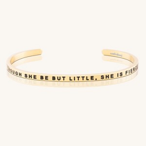 Mantra Jewelry - Though She Be But Little, She Is Fierce - 1 of 4