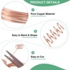 Unique Bargains Soft Pure Copper Jewelry Making Gardening Wire 1 Roll - 2 of 4