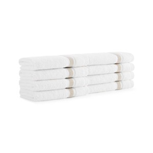 Aston & Arden Aegean Eco-Friendly Washcloths (8 Pack), 13x13, Recycled Cotton - 1 of 4