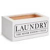 Farmlyn Creek Dryer Sheet Holder for Laundry Room Organization, Farmhouse-Style Decor, Dryer Sheet Box Cover, Holds 120 Sheets, White, 8x5x4 In - 4 of 4