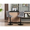 NicBex Dining Chairs Set of 2 Bar Stool Upholstered Chair Swivel Velvet chairs with Backs Comfortable Tufted for Home Pub and Kitchen Island - 3 of 4
