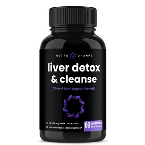 NutraChamps Liver Detox & Cleanse Capsules - 60ct - 1 of 4