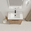 Vynxaria 30 in. Single Freestanding White Oak Plywood Bath Vanity with White Ceramic Sink Surface KD-PACKING Ready to Assemble - 3 of 4