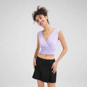 Women's Textured Cropped Top - Wild Fable™ - 1 of 4