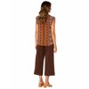 Women's Flutter V-Neck Tie Front Knit Top - Democracy - 3 of 4
