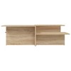 vidaXL Coffee Tables Twin-Pack in Sonoma Oak Finish Engineered Wood - Contemporary Design with Ample Display & Serving Space - 3 of 4