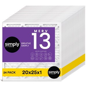 Simply Air Filter, MERV 13, 24 Pack, Furnace Air Filter for HVAC - 1 of 4
