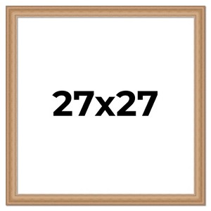 PosterPalooza | Square Weathered Yellow Picture Frame - UV Acrylic, Foam Board Backing, Hanging Hardware - 1 of 4