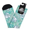 Jurassic World Socks Men's Tropical Foliage Logo AOP Sublimated Crew Socks 1 Pair Fits Shoe Sizes 8-12 Green - 4 of 4