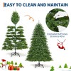 Pre-Lit Artificial Christmas Tree, Foldable Stand, Easy Assembly, Adjustable Warm and Cool Light Modes, for Home, Party, Office - 4 of 4