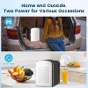 ZAFRO Makeup Compact Refrigerator With Mirror, 4L Mini Fridge for Bedroom, Car, Office & Dorm, Portable Small Cooler for Cosmetics, Skin Care, Black - 3 of 4
