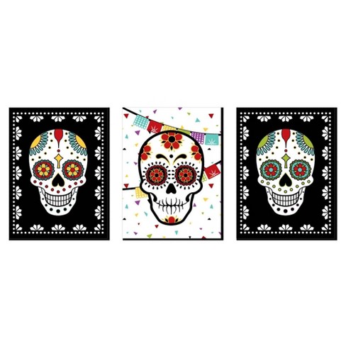 SUGAR SKULL 8 PATCH SET