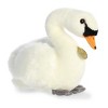 Aurora Medium Swan Miyoni Realistic Stuffed Animal White 9.5" - 3 of 4