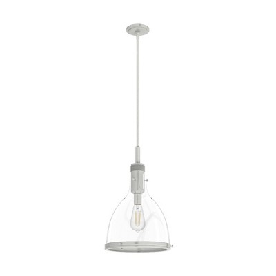 Hunter Fans Van Nuys 1 - Light Pendant in  Brushed Nickel