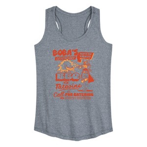 Women's - Star Wars - Boba Bbq Graphic Racerback Tank - 1 of 3