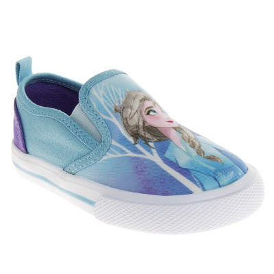 Frozen Elsa Anna Girls No Lace Shoes - Kids Disney Character Loafer Low Top  Slipon Casual Tennis Canvas Sneakers (size 5-12 Toddler - Little Kid) :  Target