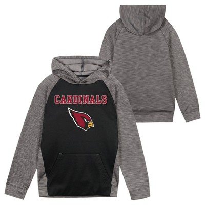 Photo 1 of NFL Arizona Cardinals Boys Black/Gray Long Sleeve Hooded Sweatshirt / Size youth X large