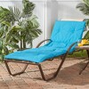Kensington Garden 36"x25" Solid Outdoor Chaise Lounge Cushion - 2 of 4