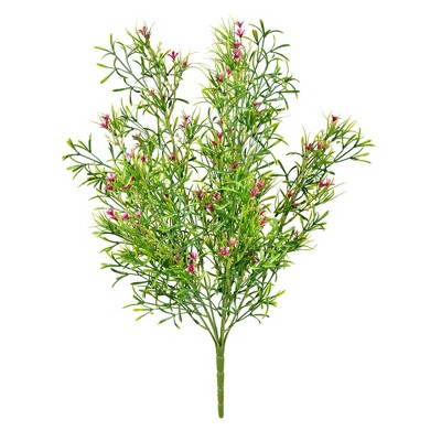 Vickerman 20" Artificial UV Coated Pink Woodruff Bush.