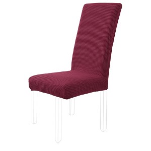 PiccoCasa Knit Spandex Seat Cover for Dining Chair 1 Pc - 1 of 4