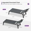 PURPLE LEAF Outdoor Lounge Chair Set Aluminum Patio Chaise Lounger with Side Table and Pillow for Outside Pool Beach Sunbathing Tanning Recliner - 3 of 4