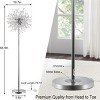 Silver Metal Novelty Floor Lamp Fairy Lights, Sputnik Firework Floor Lamp, 8-Head Modern Crystal Floor Lamp-The Pop Home - 4 of 4