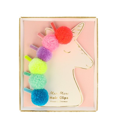 Meri Meri Pompom Unicorn Hair Clips