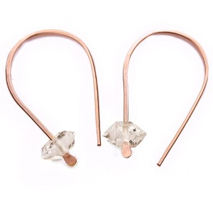 Herkimer Diamond Threader Earrings - 1 of 4
