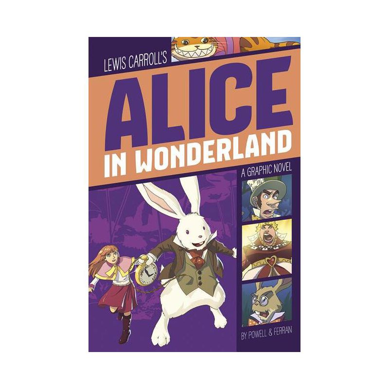 Alice in Wonderland - (Graphic Revolve: Common Core Editions) by  Lewis Carroll & Martin Powell (Paperback), 1 of 2