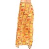 LA LEELA Women's Long Beachwear Holiday Swimsuit Wrap Sarong Swimwear Cover up Wraps One Size Multicolored, Geometric - 4 of 4