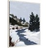 Amanti Art 23"x28" Winter Trails by Pamela Munger Framed Canvas Wall Art - 2 of 4