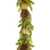 6' Unlit Christmas Bells PineArtificial  Garland with Pine Cones - National Tree Company - 3 of 3