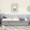 ALEXOUN Modern Design Wood Twin Bed Frame, Kids Twin Platform Bed,No Box Spring Needed,for Apartments,Bedrooms, - 4 of 4