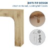 63 Inches Narrow Console Table, Long Sofa Tables Behind Couch Table, Farmhouse Foyer Tables for Entryway, Hallway, Living Room, Oak Natural - 4 of 4