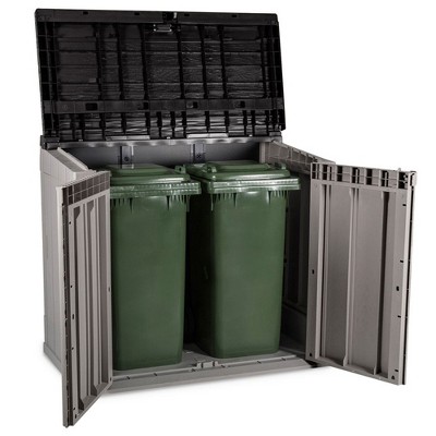 Gray All-Weather XL Outdoor Storage Shed Cabinet