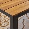 PAGED Patio Dining Table Wood Rectangle Outdoor Table with Slatted Table Top for Patio, Deck - 2 of 4