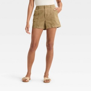 Women's High-Rise Trouser Shorts - Universal Thread™ - 1 of 3