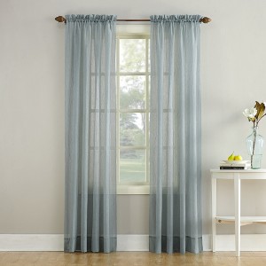 Erica Crushed Sheer Voile Rod Pocket Curtain Panel - No. 918 - 1 of 4