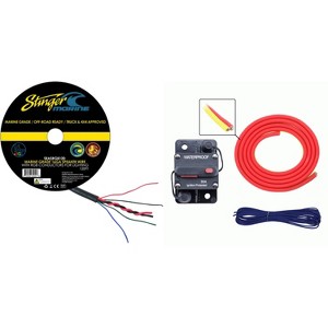 Metra MLAK8-20 50 Amp Breaker 8GA Tinned Pure Copper 20 foot Marine Wiring Kit with 120 Feet Of 6-Conductor wire. Two 16-Gauge Speaker Wires and 20... - 1 of 4