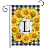 Briarwood Lane Everyday Garden Flag 12x18 For Outdoor Sunflowers Monogram L Garden Flag Flags For Outside - 2 of 4