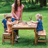 Guidecraft Acadia Kids Outdoor Table - Acacia Wood Activity Table for Kids | Play Table for Backyard, Patio, Garden and Outdoor Classroom Space - 3 of 4