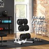 Soozier 2-Inch Weight Plate Rack Olympic Weight Tree with Barbell Bar Holders, 660 lbs. Capacity - 2 of 4
