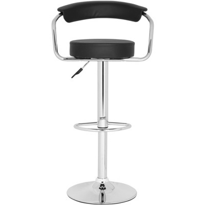 Angus Swivel Bar Stool - Black - Safavieh