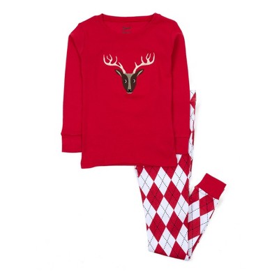 2-Piece 100% Cotton Argyle Knit Pajama Set