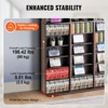 VEVOR Media Storage Cabinet, Adjustable DVD Cabinet, CD Storage Holds up to 1080 CDs, Protects & Organizes Music, Movie, Video Games - 4 of 4