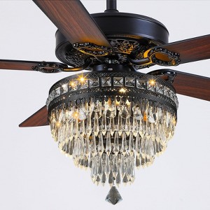 Kviflon 62 inch Crystal Ceiling Fan with Light - 1 of 4