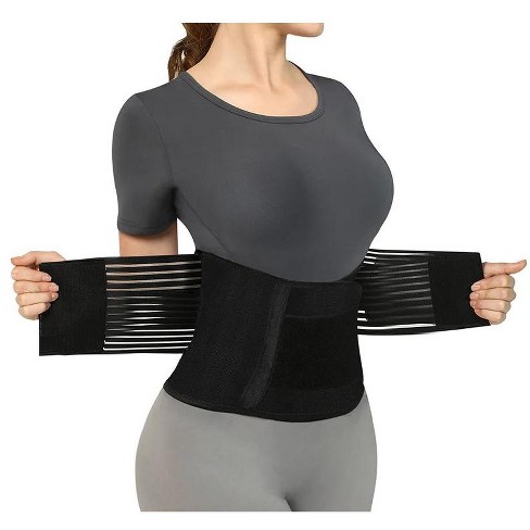 Letsfit Workout Waist Trainer Belt for Women Tummy Toner Low Back and  Lumbar Support Sweat Weight Loss Shapewear - Medium