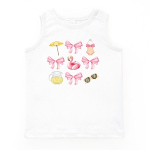 The Juniper Shop Coquette Beach Chart Youth Tank Top - S - White - 1 of 4