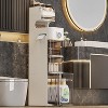 Tall Narrow Storage Cabinet with Transparent Doors, 7-Tier Narrow Bathroom Storage for Small Spaces, Includes Tissue Box Holder, Plastic,Waterproof - 3 of 4