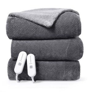 Whizmax Heated Electric Blanket Throw, Flannel Heating Blankets, 5 Heat Settings - 1 of 3
